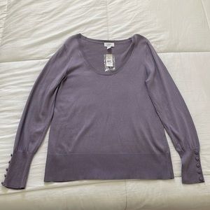NWT Ann Taylor Loft lavender spring sweater, size XL